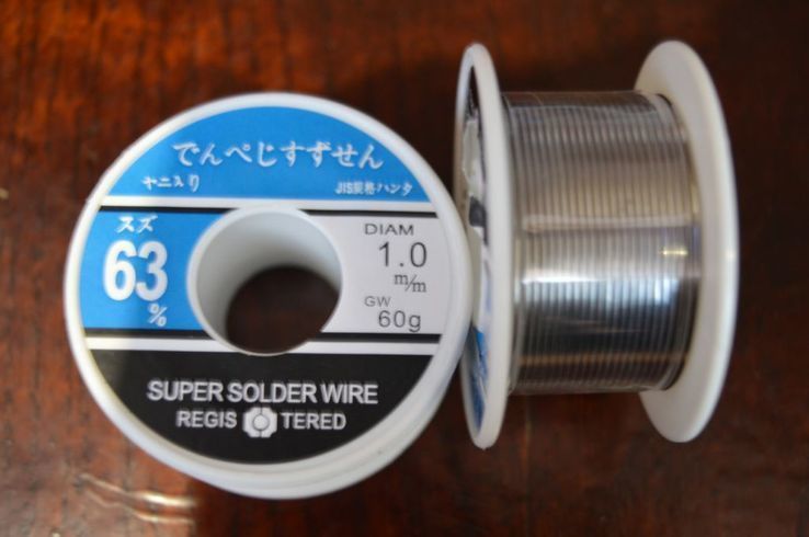 Припой для пайки 60 гр. Super solder wire 1.0mm 63% с флюсом еквивалент ПОС-41