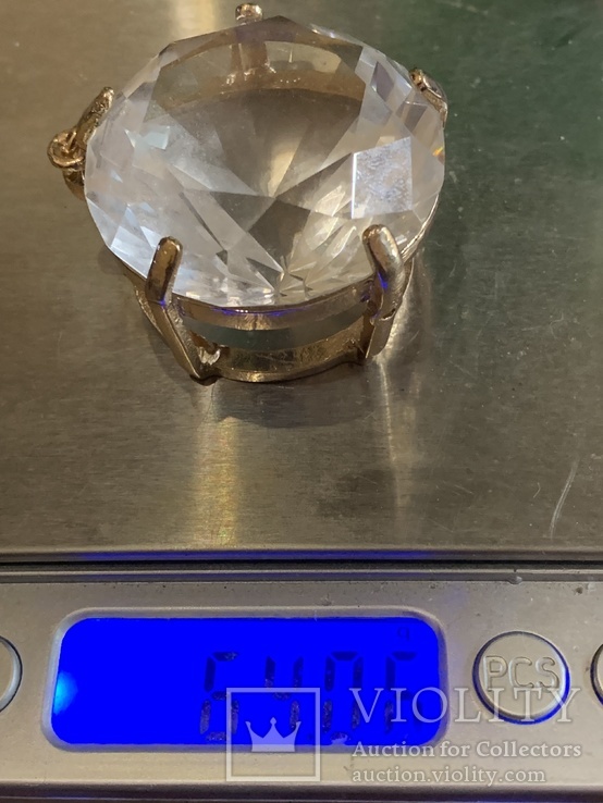 Колье с кристаллом 64 грамма с англии(не пластик), фото №8