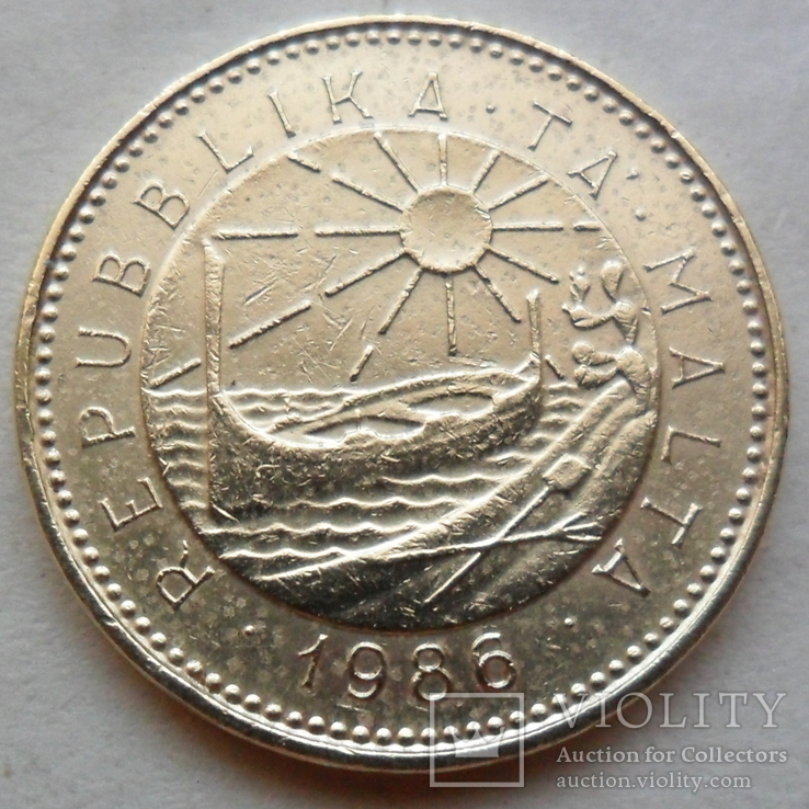 1 цент 1986 год Мальта   (138), фото №3