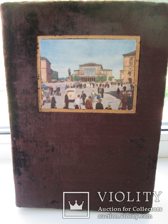 Альбом для открыток (фотографий),с открытками,76с. Артель"Новая книга".СССР. 1960г., фото №4