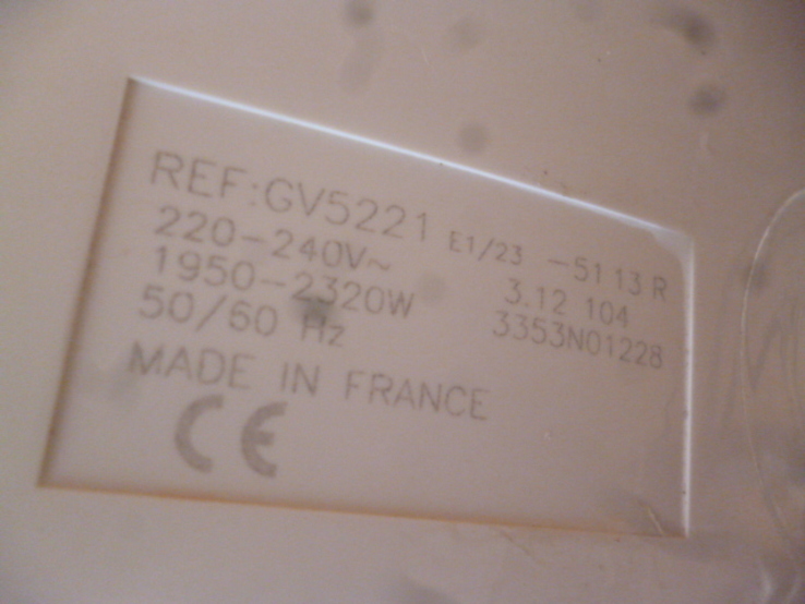 Праска утюг з пароударо TEFAL GV5221 FRANCE з Німеччини, photo number 13