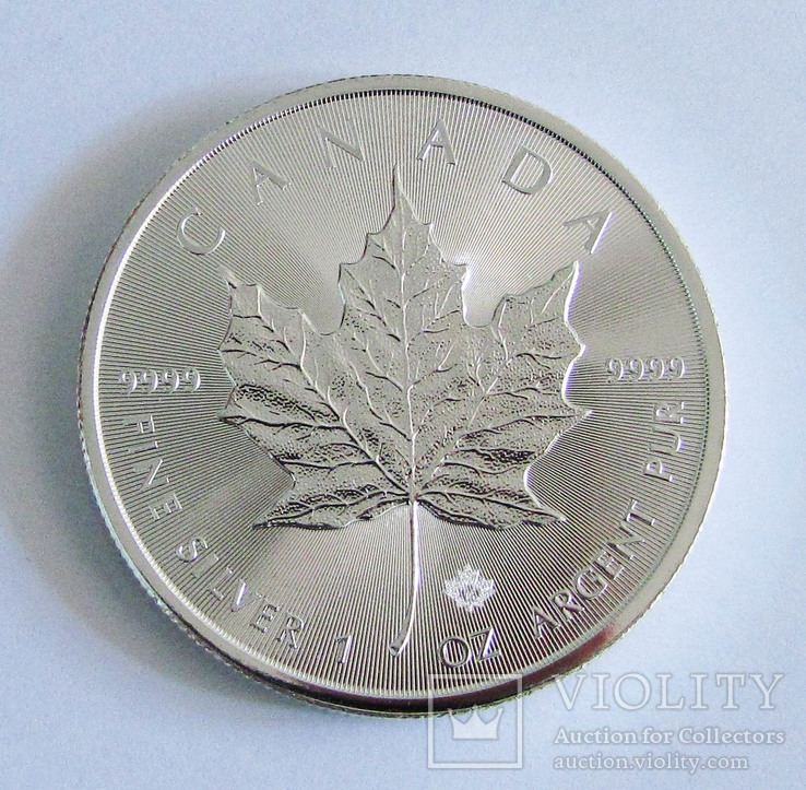 2015 Канада 5 долларов ‘‘Кленовый лист’’ Серебро, 1 унция