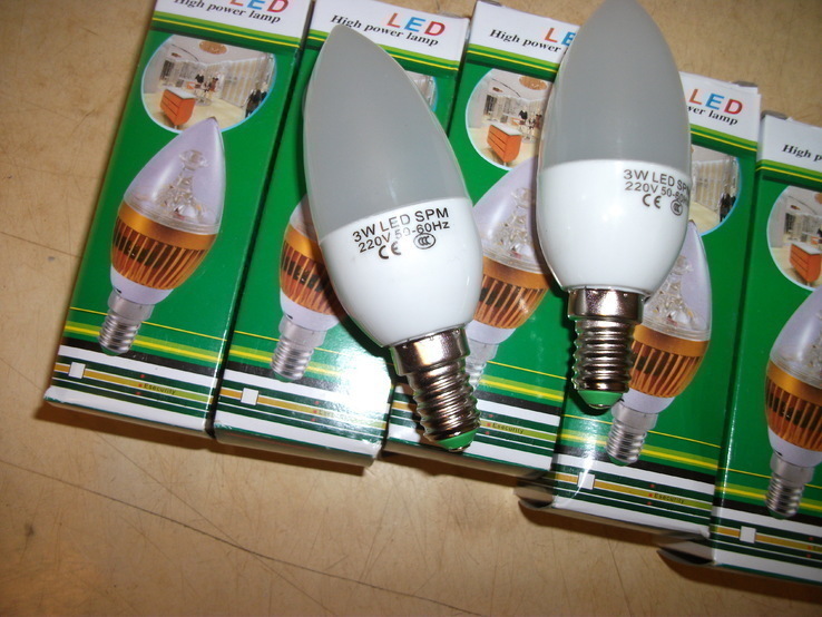  Лот LED лампа 3w E14, фото №3