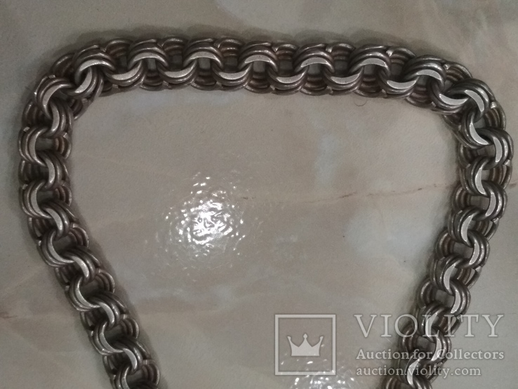 Серебряная мужская цепь 55 см 136 грамм 925 проба, фото №4