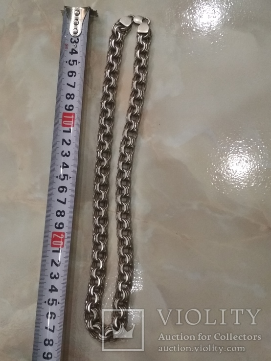 Серебряная мужская цепь 55 см 136 грамм 925 проба, фото №9