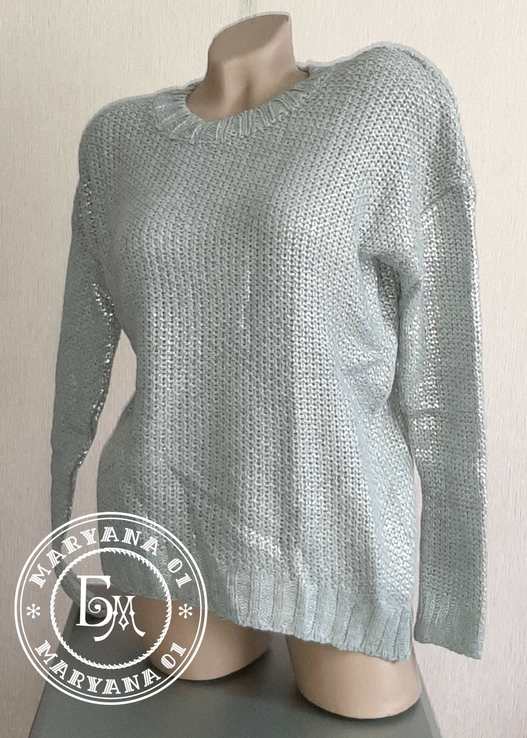 Сильвер металик свитер silver metallic sweater, фото №5