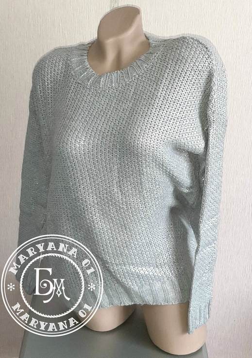 Сильвер металик свитер silver metallic sweater, фото №11