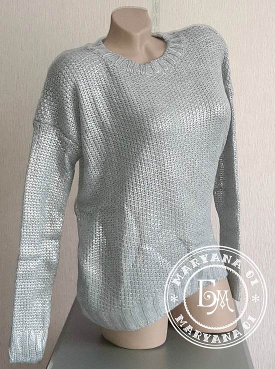 Сильвер металик свитер silver metallic sweater, фото №12