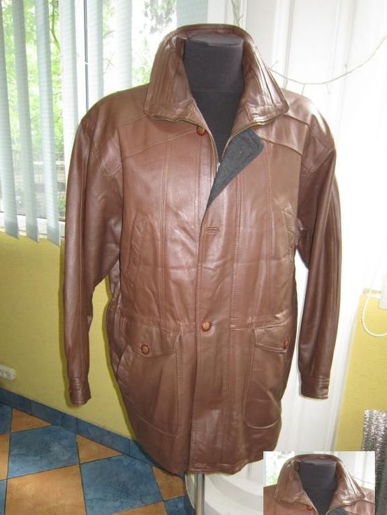Кожаная утеплённая мужская куртка SMOOTH City Collection. Германия. Лот 523, фото №3
