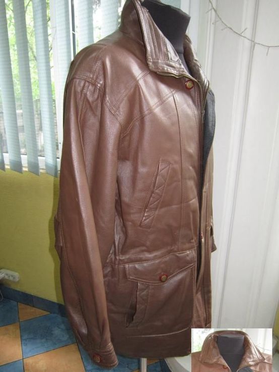 Кожаная утеплённая мужская куртка SMOOTH City Collection. Германия. Лот 523, фото №5