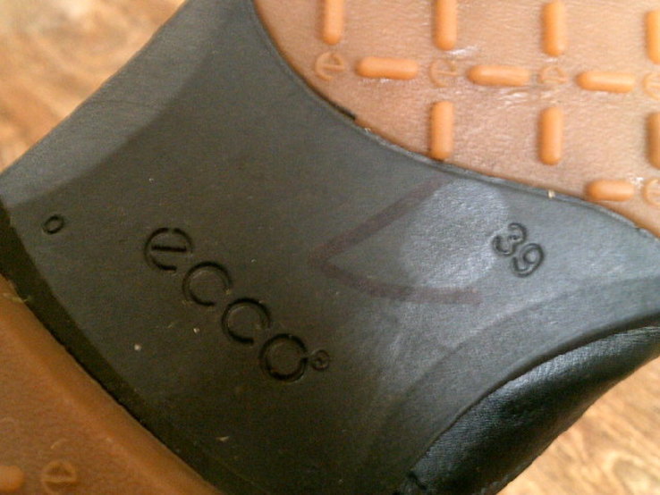 Ecco - кожаные фирменные туфли разм.39, фото №7