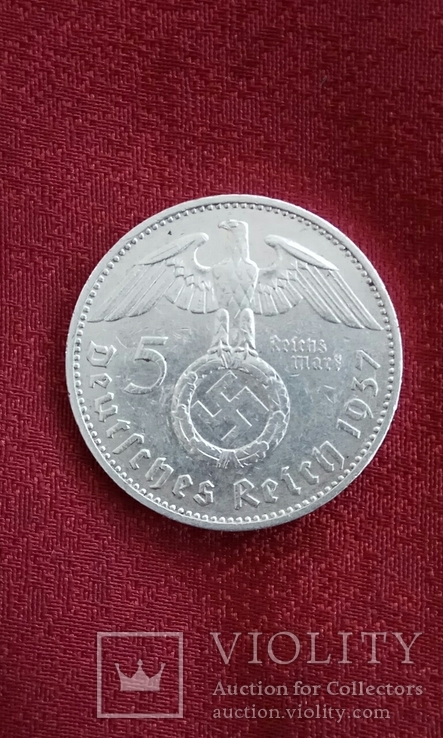 Германія 5 марок 1937 рік (Е)