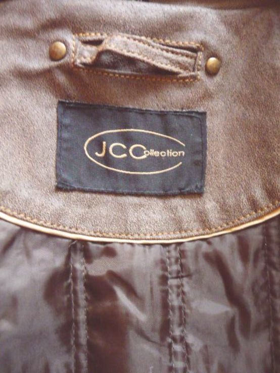 Утеплённая кожаная мужская куртка JC Collection. Лот 603, numer zdjęcia 5