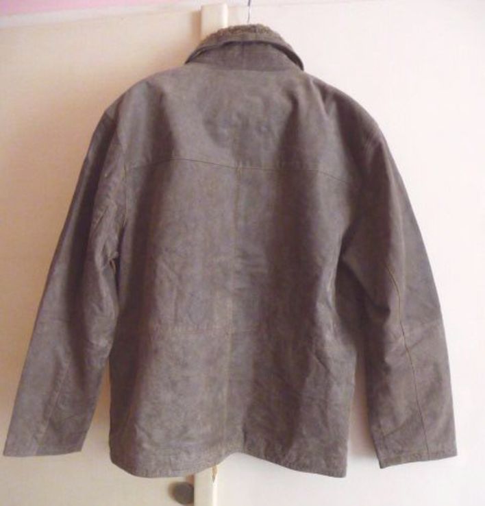 Утеплённая кожаная мужская куртка JC Collection. Лот 603, фото №8