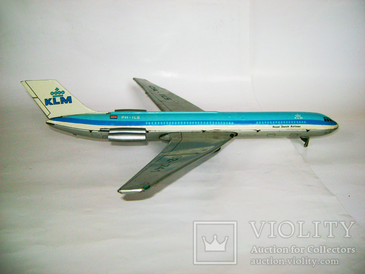 Модель самолета ИЛ-62 KLM (сделано в ГДР), фото №5