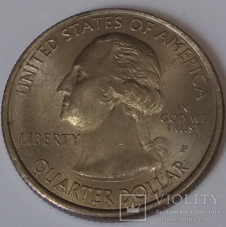 США ¼ долара, 2014 Національний парк Грейт-Смокі-Маунтінс, фото №3