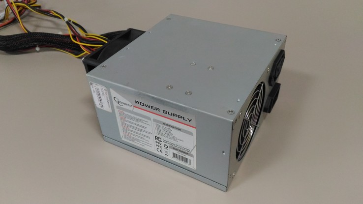 Блок питания Gembird 500W (CCC-PSU6X) 2 вентилятора., фото №7