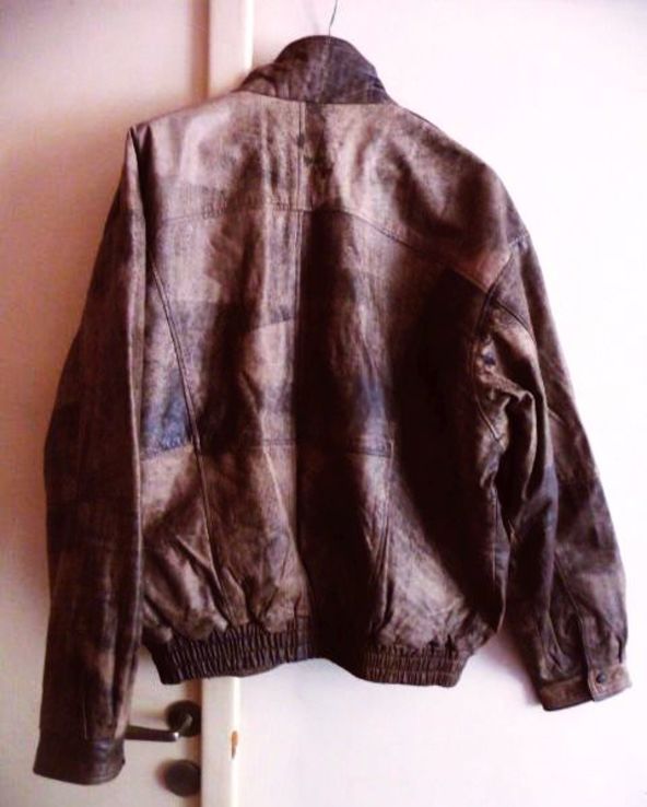 Большая кожаная мужская куртка. Лот 606, numer zdjęcia 8