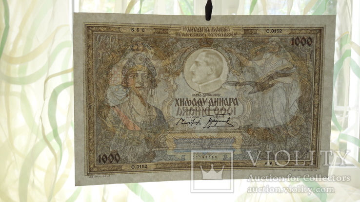 Bbogun Югославия 1000 динар 1931 RARE, фото №3