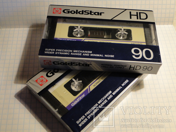 Аудиокассеты GOLD STAR HD 90   2 штуки