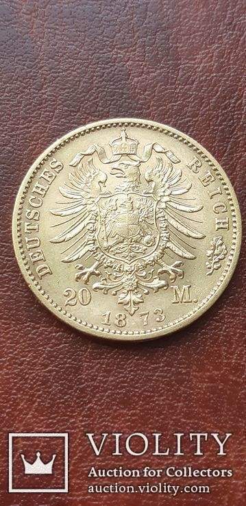 Золото 20 марок 1873 г. Вюртемберг, фото №11