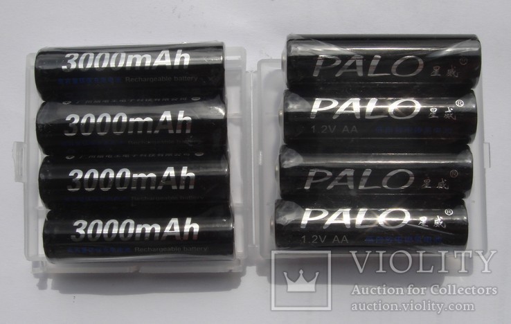 Аккумуляторы PALO тип AA, Ni-Mh 3000mAh (8шт.)