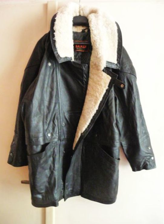 Утеплённая кожаная мужская куртка-косуха PELLE TANNIN'I. Испания. Лот 607, фото №3