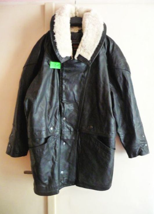 Утеплённая кожаная мужская куртка-косуха PELLE TANNIN'I. Испания. Лот 607, numer zdjęcia 11