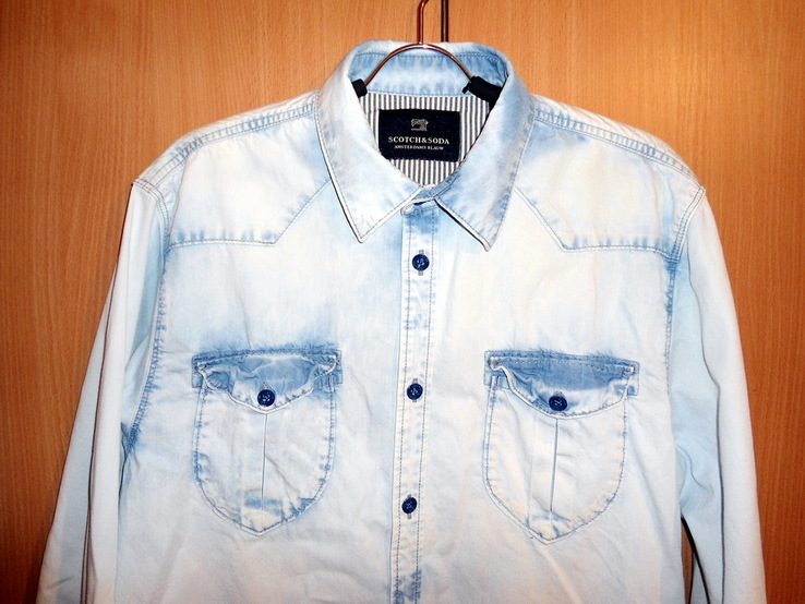 Scotch soda джинсовая рубашка XL scotch&amp;soda denim shirt, фото №3