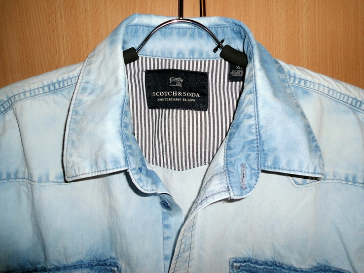 Scotch soda джинсовая рубашка XL scotch&amp;soda denim shirt, фото №4