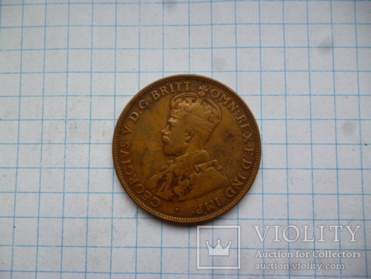 One Penny 1921 Australia, фото №4