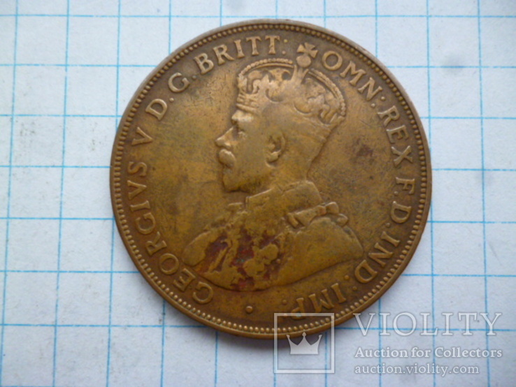 One Penny 1921 Australia, фото №5