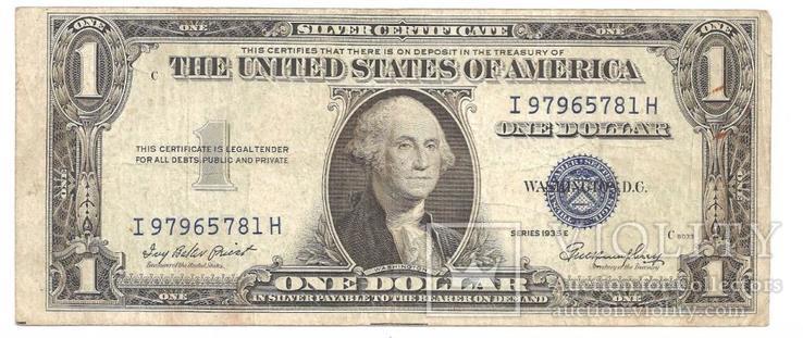 1 Доллар США 1935 Год, фото №2