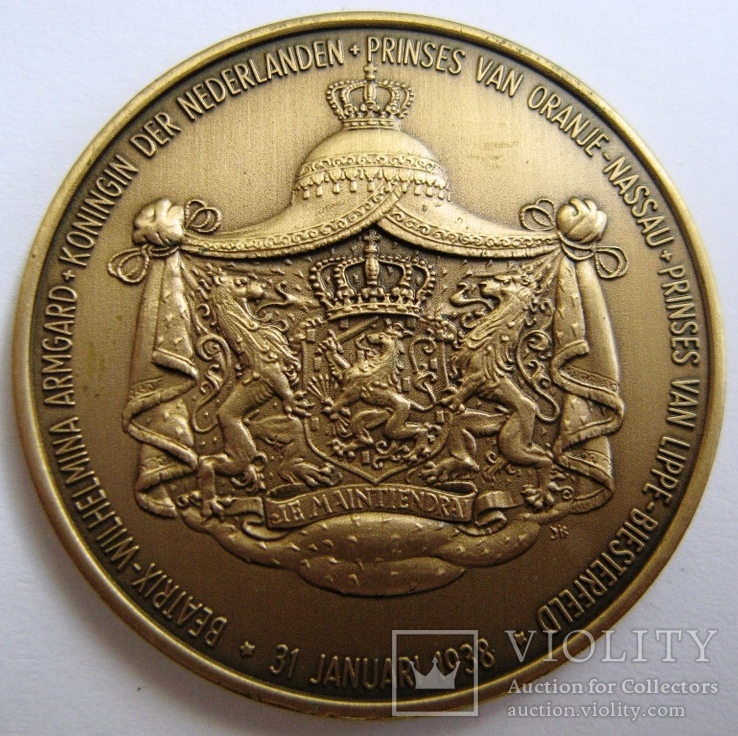 Нидерланды, медаль "31 января 1938 г. - рождение принцессы Беатрикс"