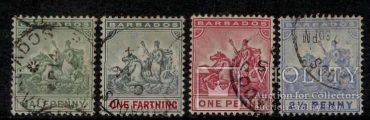 Барбадос 1892 класика колонія Британії