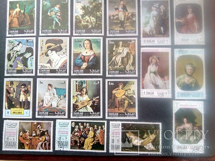 Сборник марок / живопись / 140 марок, фото №6