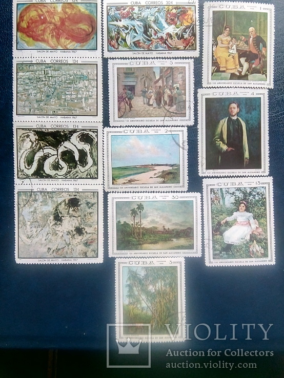 Сборник марок / живопись / 140 марок, фото №10
