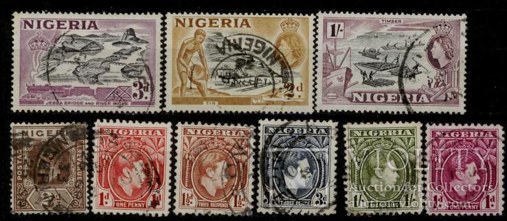Нігерія 1927-1953 добірка марок колонія Британії