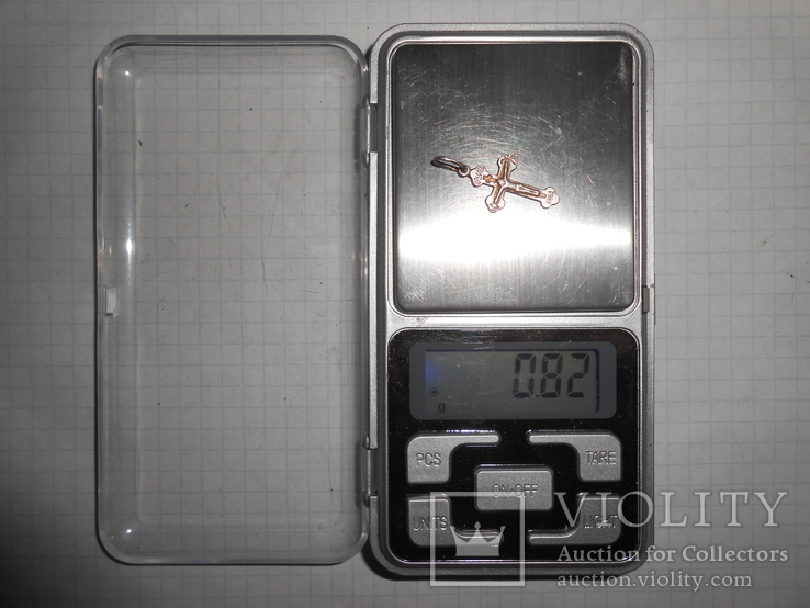 Крестик нательный Серебро 925 Вес - 0,82 грамм, фото №4