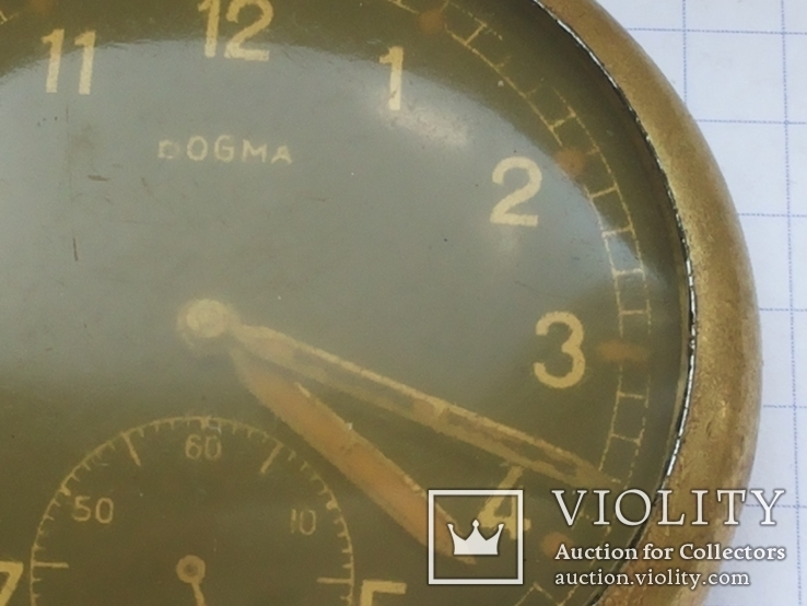 Часы Dogma карманные 1940-е калибр FNF 2124 трофей, фото №13