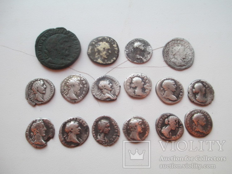Монети Риму 16штук в колекцію (сестерцій,антоніан,денар..), фото №2