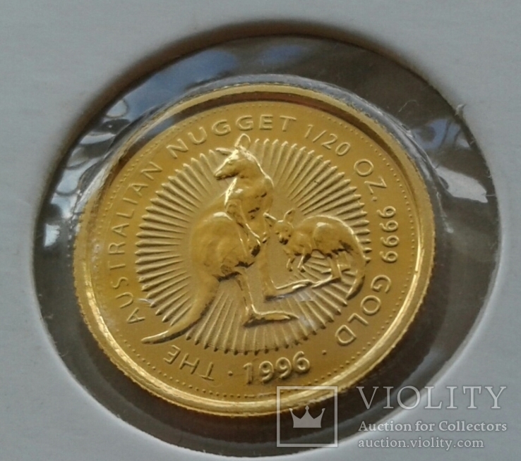 5 долларов 1996 Австралия 1/20 унции, фото №2