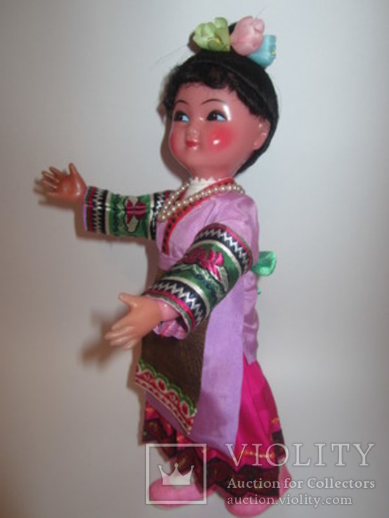 Кукла в национальном подвижные кисти 70-е Китай, фото №5