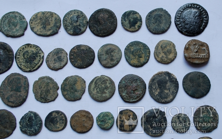 Лот Рима. 78 монет, 1 пломба., фото №5