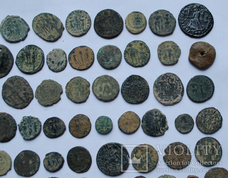 Лот Рима. 78 монет, 1 пломба., фото №11