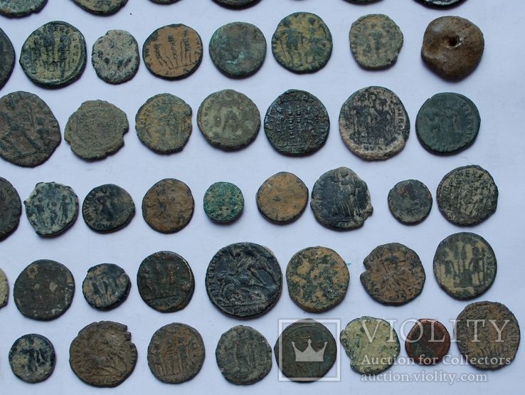 Лот Рима. 78 монет, 1 пломба., фото №12