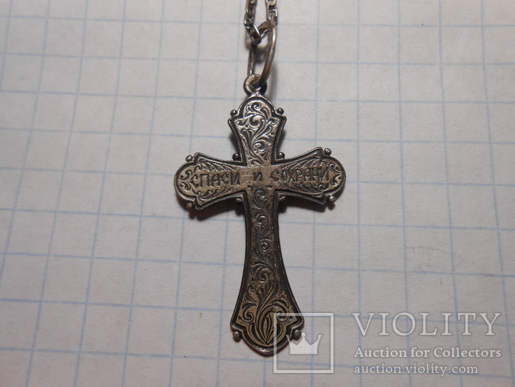 Цепочка с крестиком Серебро 925 Вес - 4,09 грамм, фото №8