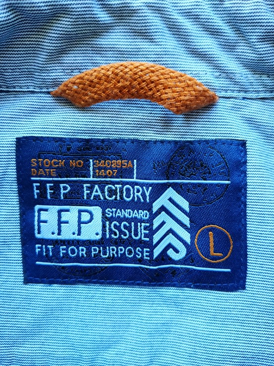 Рубашка FFP FACTORY коттон p-p L, фото №8