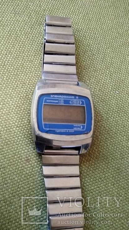 Часы Электроника 5 с браслетом рабочие