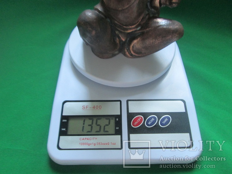 Старая статуэтка-казак-.медная.1 кг 350 грамм, фото №13